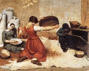 Gustave Courbet Die Kornsieberinnen painting